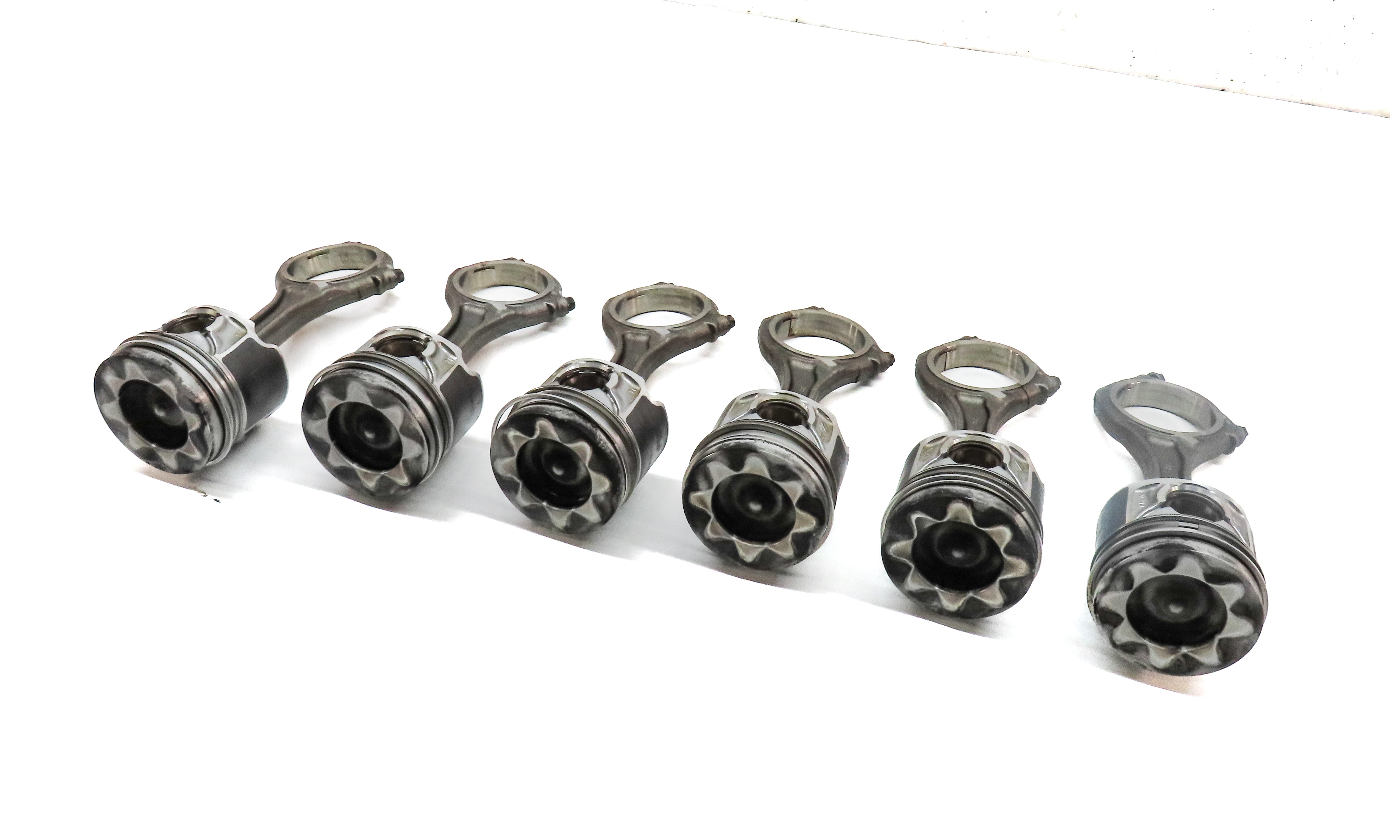 2014-2016 AUDI A6 A7 A8 Q5 Q7 VW TOUAREG B8 8R C7 3.0L DIESEL PISTON & ROD SET 6 — exact item pictured